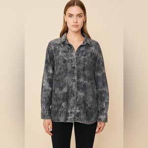 Chelsea & Violet Denim Split Back Shirt